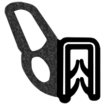 Trim Seal,Trim Seals,EPDM
,Dual Extrusion ,Steel Reinforced