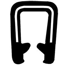 Trim Seal-Trim Seals,EPDM,Dual Extrusion,Steel Reinforced,8012
