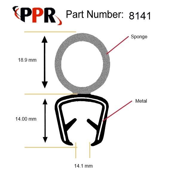 Trim Seal,Trim Seals,EPDM ,Dual Extrusion ,Steel Reinforced