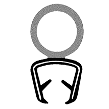 Trim Seal,Trim Seals,EPDM ,Dual Extrusion ,Steel Reinforced