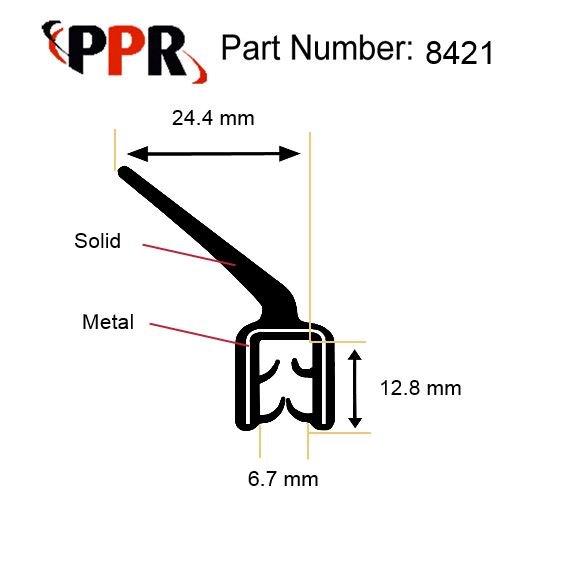 Trim Seal,Trim Seals,EPDM ,Dual Extrusion,Steel Reinforced 
